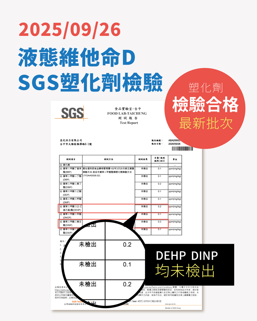 液態D塑化劑0檢出 液態D塑化劑0檢出